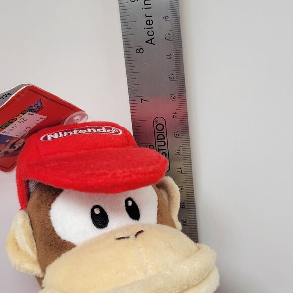 New Diddy Kong SUPER MARIO BROS. 7 inch Sit Plush Official San-Ei 1587 Plushie - Picture 12 of 15